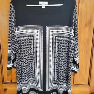 Dress Barn Women's Plus Size 3/4 Sleeve Top